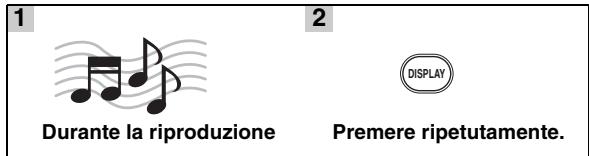 YAMAHA MCR-332 - Modalità di visualizzazione del display - 1