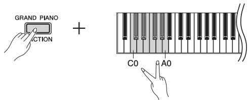 YAMAHA P-45 - Activez le mode Dual. - 1
