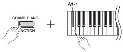 YAMAHA P-45 - Pour activer la fonction de mise hors tension automatique : - 1