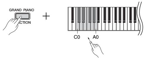 YAMAHA P-45 - Pour selectionner une autre sonorité : - 1