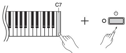 YAMAHA P-45 - Pour initialiser les données de sauvegarde : - 1