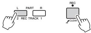 YAMAHA PSR-E353 - Enregistrement sur une piste spécifique - 1