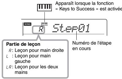 YAMAHA PSR-E353 - Appuyez sur la touche [KEYS TO SUCCESS] pour lancer cette leçon. - 3