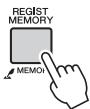 YAMAHA PSR-E353 - Mémorisation des réglages de panneau dans la mémoire de registration - 1