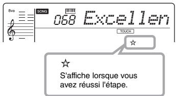 YAMAHA PSR-E353 - Vérifiez votre évaluation pour l'étape actuelle. - 1