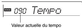 YAMAHA PSR-E353 - Pour modifier le tempo : - 2
