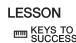 YAMAHA PSR-E353 - Appuyez sur la touche [KEYS TO SUCCESS] pour lancer cette leçon. - 1