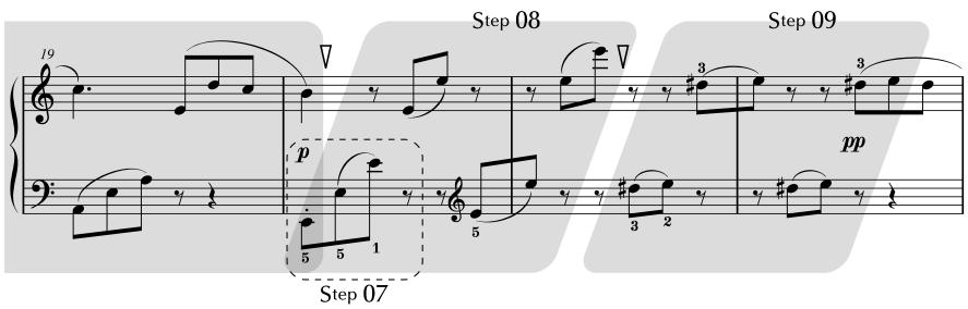 Step 08 Step 09 19 3 3 p 5 5 1 5 3 2 pp Step 07