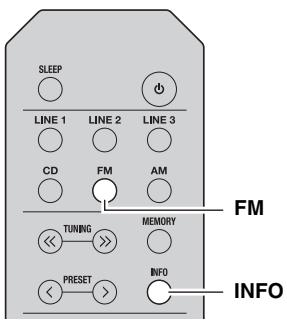 YAMAHA R-S201 - Receiving Radio Data System information (Only for Europe model) - 1