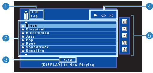 YAMAHA RX-V473 - Écran Navigation - 1