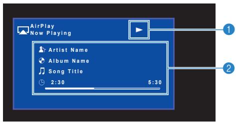 YAMAHA RX-V473 - Écran de lecture - 1