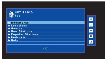 YAMAHA RX-V473 - Écoute de la radio Internet - 2