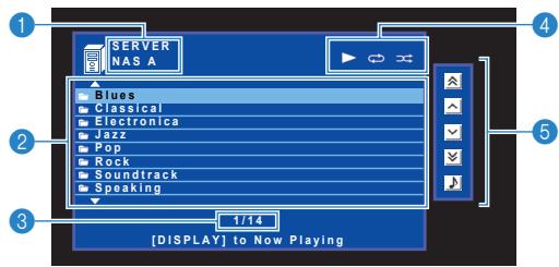 YAMAHA RX-V473 - Écran Navigation - 1