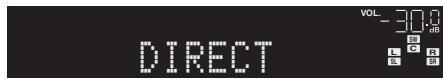 YAMAHA RX-V473 - Appuyez sur DIRECT. - 1