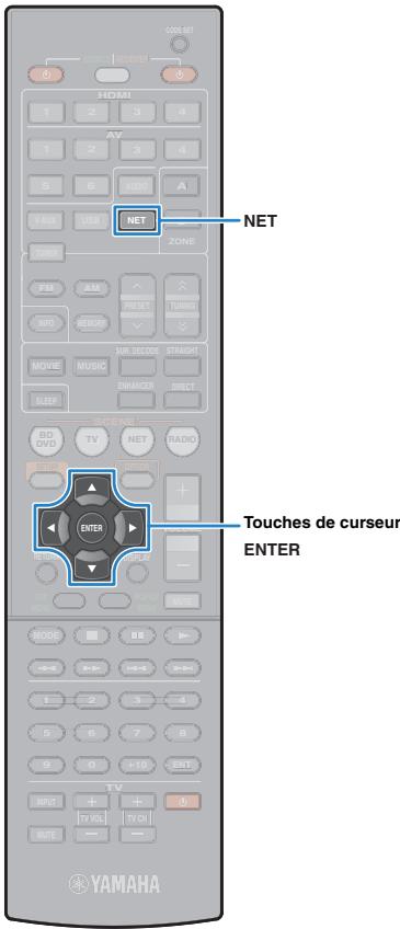 YAMAHA RX-V473 - Pour quitter le menu, appuyez sur OPTION. - 1