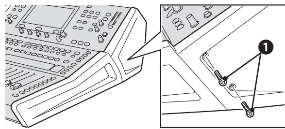 YAMAHA TF5/TF3/TF1 - Préparez la console en retardant les pads latéraux. - 1