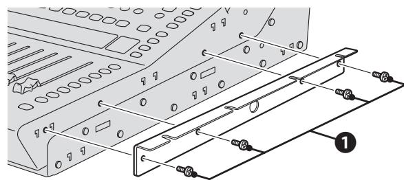 YAMAHA TF5/TF3/TF1 - Fixez les supports de montage en rack. - 1