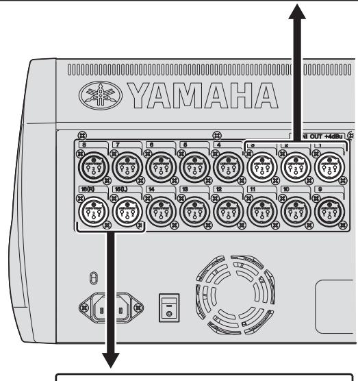 YAMAHA TF5/TF3/TF1 - 5-2 Connexion des sorties - 3