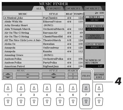 YAMAHA TYROS5 - Téléchargement d'enregistrements (réglages de panneau) à partir du site Web - 2
