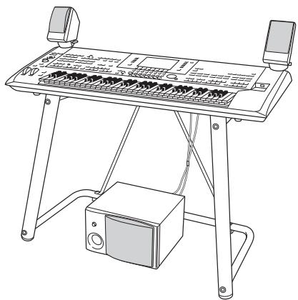 YAMAHA TYROS5 - Connexion d'un casque ou d'un système de haut-parleurs - 2
