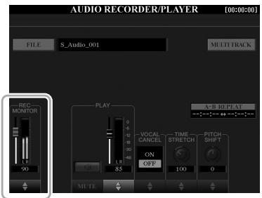 YAMAHA TYROS5 - Enregistrement de votre performance sous forme de données audio - 2