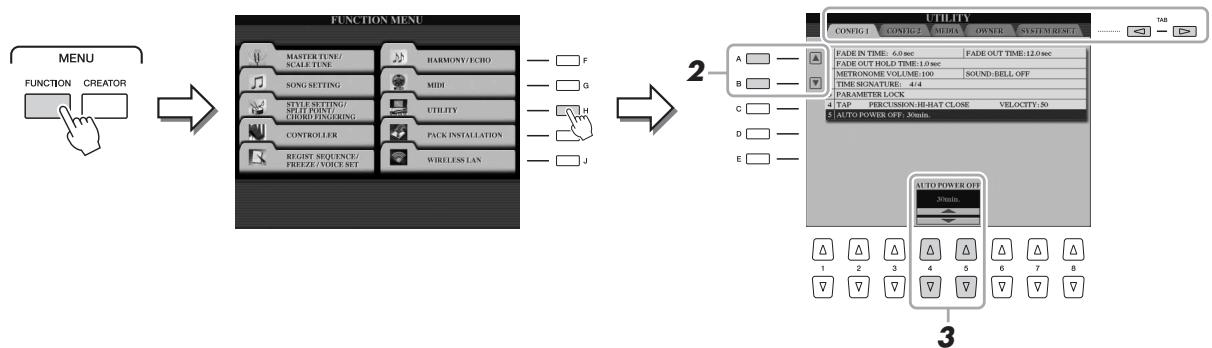 YAMAHA TYROS5 - Appelez l'écran approprié. - 1