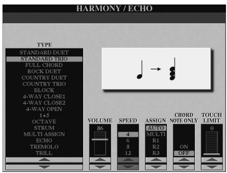 YAMAHA TYROS5 - - Réglage des valeurs des paramètres - 1