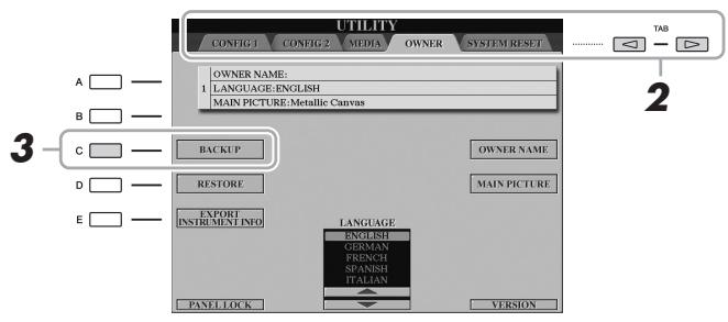YAMAHA TYROS5 - Sauvegarde des données - 1