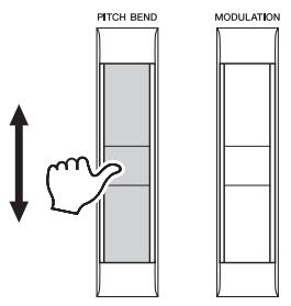 YAMAHA TYROS5 - Utilisation de la molette de variation de ton - 1