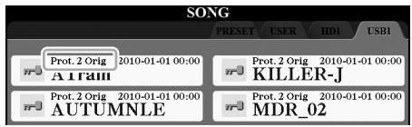 YAMAHA TYROS5 - Restrictions applicable aux morceaux protégés - 1