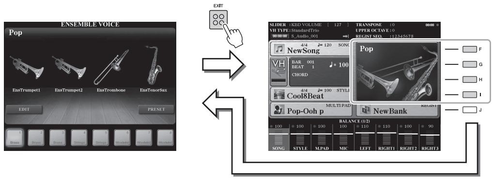 YAMAHA TYROS5 - Pour revenir à l'écran MAIN : - 1