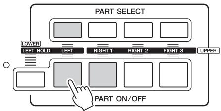 YAMAHA TYROS5 - Reproduction de sonorités différentes avec les mains gauche et droite (Split) (Sonorités partagées) - 1