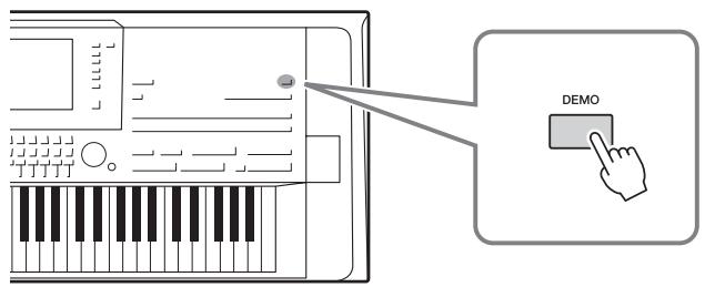 YAMAHA TYROS5 - Appuyez sur la touche [DEMO] pour lancer la démonstration. - 1