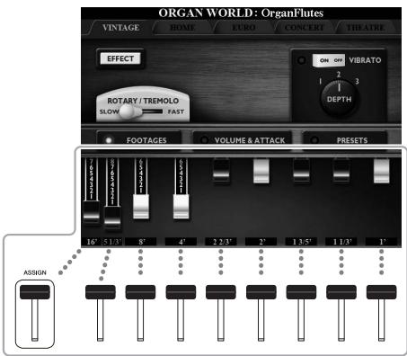 YAMAHA TYROS5 - Réglage de la longueur en pieds (uniquement pour Vintage, Home et Euro) - 1