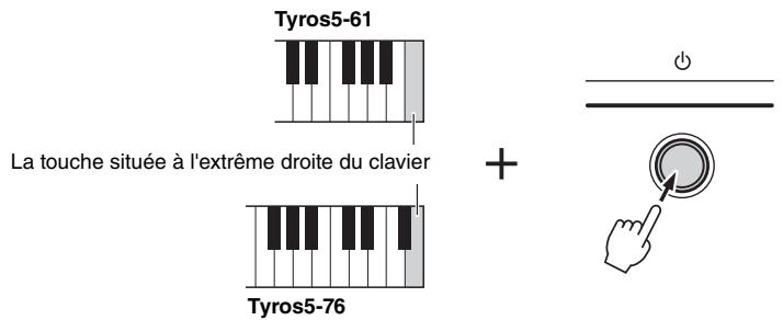 YAMAHA TYROS5 - Restauration des réglages programmes en usine - 1