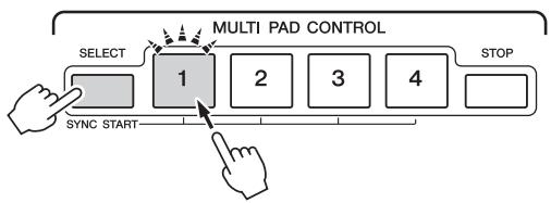 YAMAHA TYROS5 - Utilisation de la fonction Synchro Start des multi pads - 1