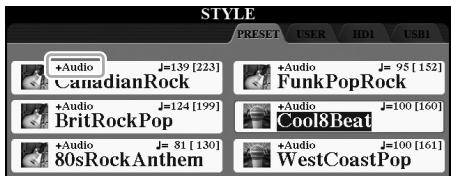 YAMAHA TYROS5 - \section*{Caracteristiques du style} - 1