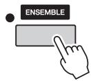 YAMAHA TYROS5 - Appuyez sur la touche [ENSEMBLE] pour activer le mode Ensemble Voice. - 1