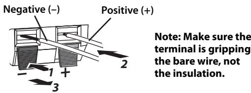 YAMAHA YHT-4930BL - Operating the speaker terminals - 1