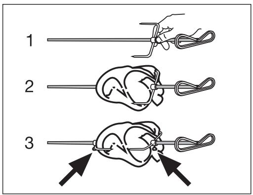 ARTHUR MARTIN FE6426 & FE6426ALU,  FE 6426,  FE6426W,  FE 6426 - Enlever le tournebroche - 3