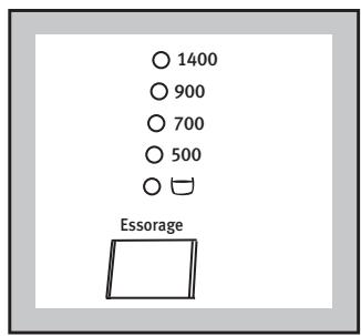 ARTHUR MARTIN XC6 - Choix de la vitesse d'essorage ou de la fonction (Arrêt Cuve Pleine) - 2
