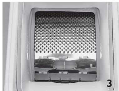 WHIRLPOOL AWE 8779 GG - Récupération d'un objet tombé entre le tambour et la cuve - 1