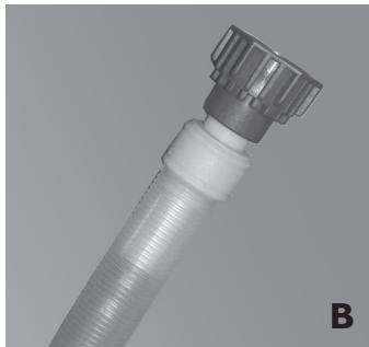 WHIRLPOOL AWE 8779 GG - Tuyau d'arrivée d'eau (tuyaux) (fig. A, B ou C - dépend du modele) - 2