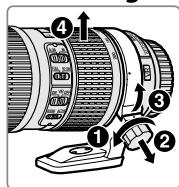 NIKON AF-S 70-200MM F/4G ED VR - De statiefgondel verwijderen - 1