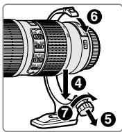 NIKON AF-S 70-200MM F/4G ED VR - Fixation du collier pour trépied - 2