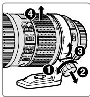 NIKON AF-S 70-200MM F/4G ED VR - Remover o anel de color para tripé - 1