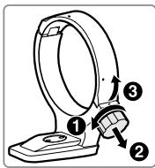 NIKON AF-S 70-200MM F/4G ED VR - Montar o anel da coleira de tripé - 1