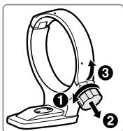 NIKON AF-S 70-200MM F/4G ED VR - Montaggio dell'anello collare treppiedi - 1