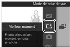 NIKON AW1 - Sélectionnez le mode ^+ - 1