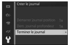 NIKON AW1 - Arrêtez l'enregistrement du journal. - 2
